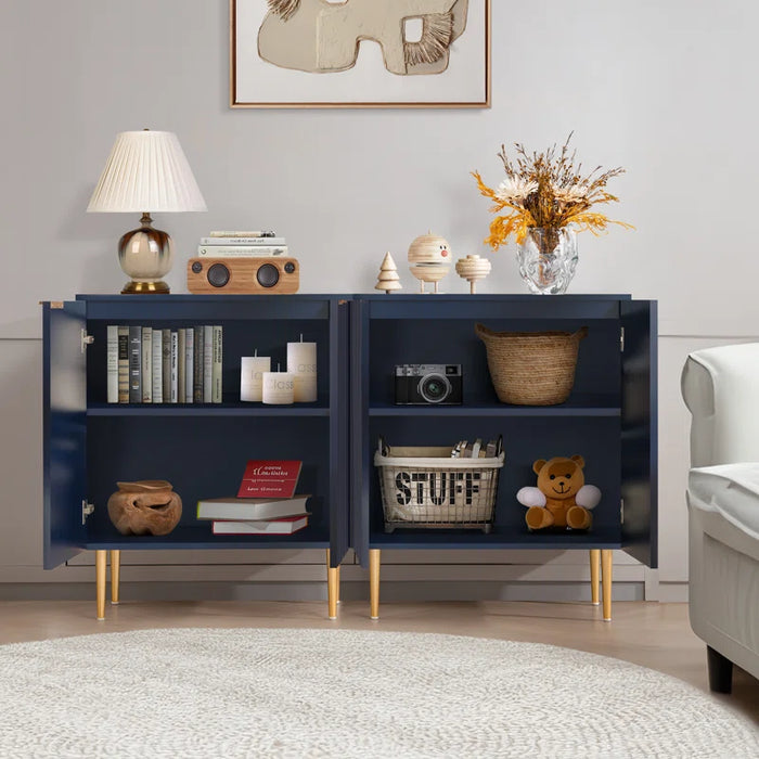 Rishaw 34.3" Tall Adjustable Shelf 2 - Door Accent Cabinet