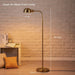 Nova - Adjustable Floor Lamp with Flexible Gooseneck and Rotatable Shade, E26 Socket, 10-Inch Base - Ideal for Reading, Bedside, Living Room, Antique Brass