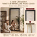 71"X32" Full Length Mirror, Large Wood Floor Mirror, Black