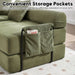 Olive Green Corduroy Premium Modular Sleeper SofaBed