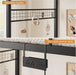Black Twin Over Twin Bunk Bed WithDeskChargingStation