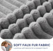 Grey Adjustable 3-Position Bean Bag Chair with Cover