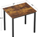 Small Computer Desk for Home&Office- 31.5'' Length Small Writing Desk Gaming Desk Students Laptop Use, Rustic Brown Desktop & Black Frame AC3FB(8060)