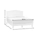 Colemont White Wood Queen Platform Bed with Curved Headboard (61.97 In. W X 48 In. H)