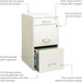 3-Drawer Metal Filing Cabinet, 27.32" H X 14.25" W X 18.00" D, Pearl White Finish, Locking Storage with Letter-Size File Drawers, Non-Porous Painted Steel for Home or Office