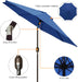 9' Outdoor Patio Umbrella, Outdoor Table Umbrella, Yard Umbrella, Market Umbrella with 8 Sturdy Ribs, Push Button Tilt and Crank