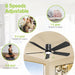 52 Inch 5 Blades Black Ceiling Fans with Lights,Flush Mount,6Cct, Low Profile Ceiling Fan with Light and Remote Control,Dc Motor,Ceiling Fan for Bedroom, Kitchen,Living Room,Indoor/Outdoor Use