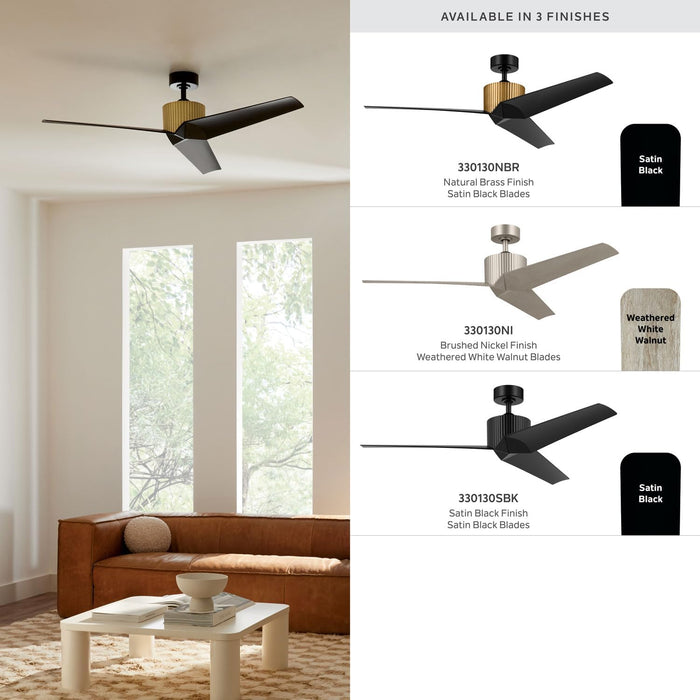 Kichler Almere 56 Inch Brushed Nickel Modern Ceiling Fan