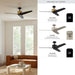 Kichler Almere 56 Inch Brushed Nickel Modern Ceiling Fan