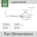 Contemporary 52 Inch Matte Black Ceiling Fan