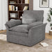 Grey 360deg Rotating Armchair ConcealedStorageSystemPro