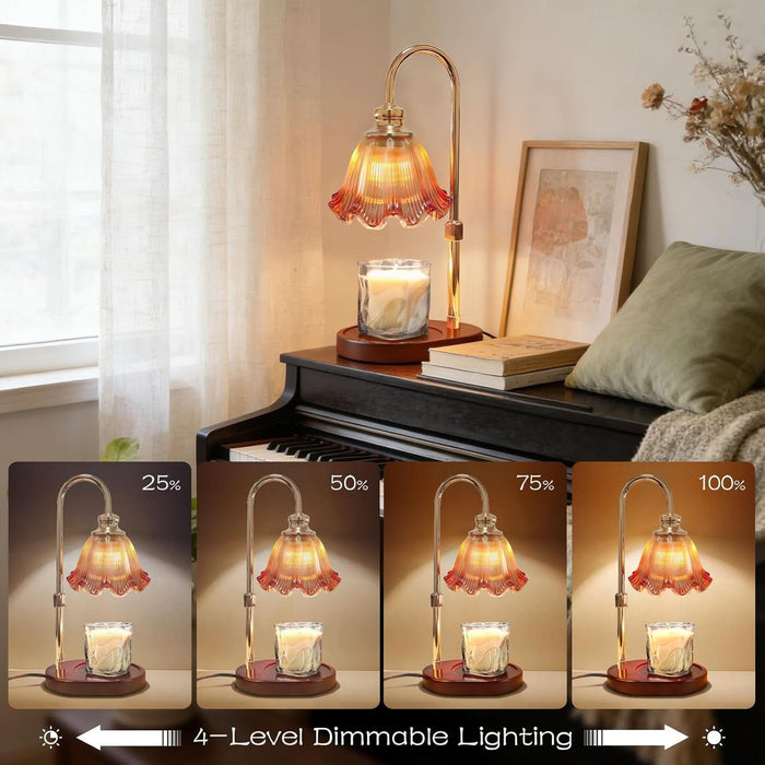 Candle Warmer Lamp with Timer Dimmable: Birthday Gifts for Women & Christmas Decorations for Home– Candle Lamp Gifts for Mom - White Elephant Gifts Useful