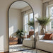 Arched Full Length Mirror 76"X34" Large Floor Full Body Mirror, Black