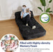 Folding Sofa Bed Convertible Black Pillow Included