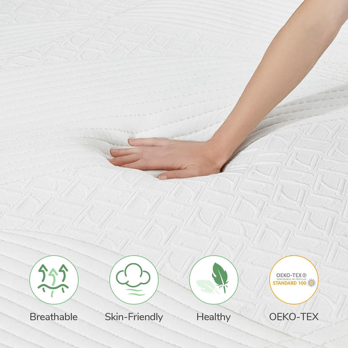 Queen Mattress, Memory Foam Mattress Queen Size 6 Inch, Cooling Queen Size Mattress in a Box for Back Pain Relief, Medium Firm Mattress with Edge Support & Motion Isolation, Ataraxia