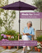 6 Ft Outdoor Patio Umbrella - Dark Purple Market Umbrella, Easy