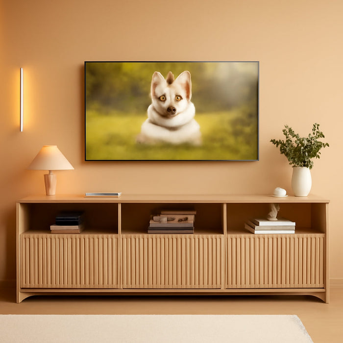 59″ Wide TV Stand for Tvs up to 65″, Modern Entertainment Center with Fluted Panels, 3 Easy-Sliding Drawers, Open Shelves & Cable Hole, 3-Tier TV Stands for Living Room & Bedroom, Natural Oak