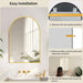 Arched 24x36 Inch Explosionproof Wall Mounted Mirror