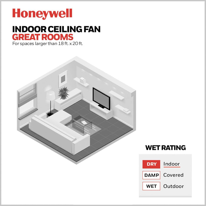 Ceiling Fans Xerxes Modern 62 Inch Ceiling Fan with Light, Remote Control Fan, LED Indoor Fan with 8 Blades, Matte Black and Ash Blade Finish Options, Matte Black (51473-01)