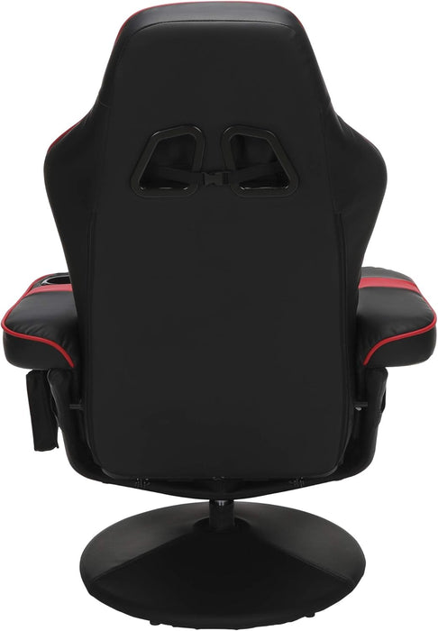 900 Gaming Recliner - Video Games Console Recliner Chair, Computer Recliner, Adjustable Leg Rest and Recline, Recliner with Cupholder, Reclining Gaming Chair with Footrest - Red