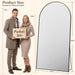 81"X41" Arched Full Length Mirror, Full Body Floor Mirror, Black