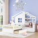 White Kids Twin Montessori PlatformBed Frame Collection