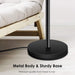 Torchiere Led Floor Lamp 70InchTall Dimmable Black