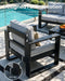 5-Piece Outdoor Aluminum Furniture Set with Coffee Table for Patio, Deck