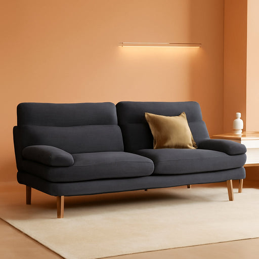 Corduroy Grey 73In Adjustable Backrest Futon SofaBed