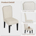 7-Piece 78.7″Dining Table Set with 6 Upholstered Dining Chairs