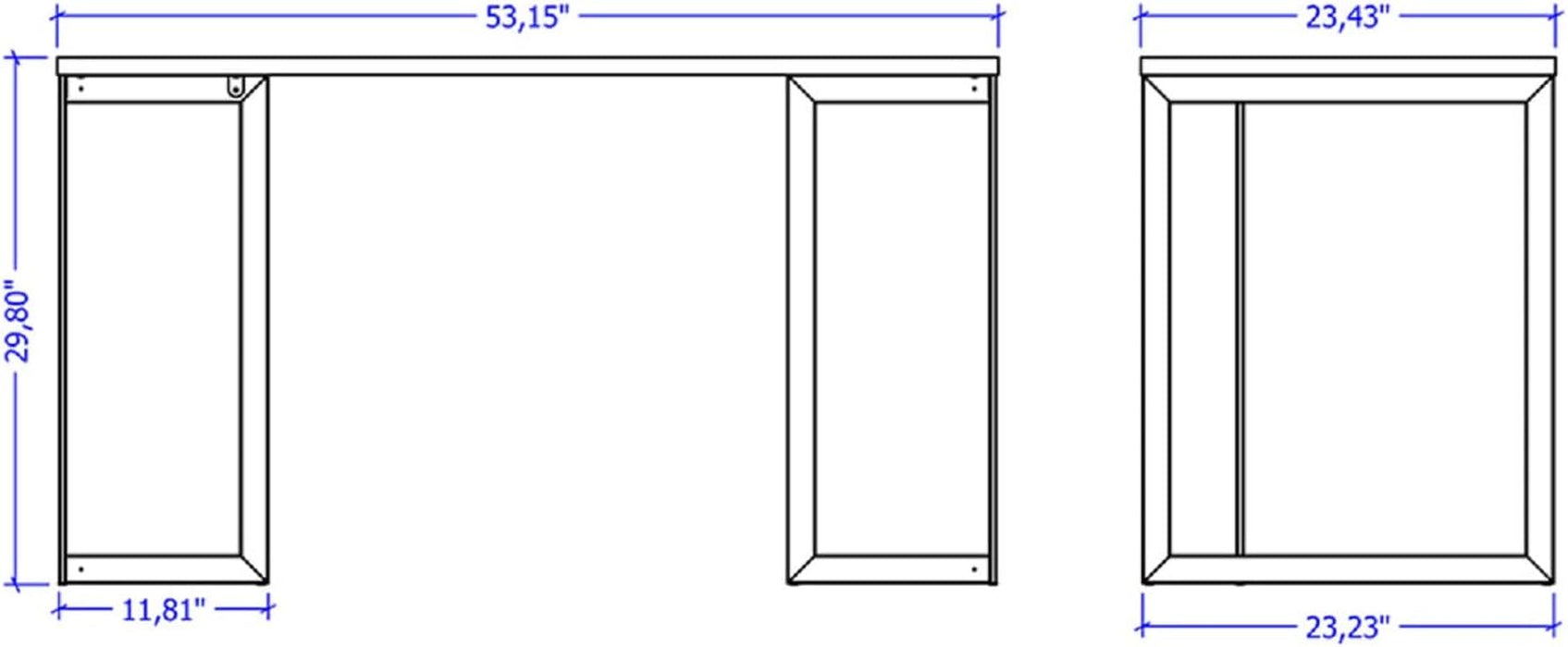 Lexington 53.15 Desk Metal Base in Black