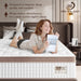 Queen Mattress 14 Inch - Premium Hybrid Mattress in a Box for Back & Lumbar Support, 366 Night Trial, Individual Pocket Spring Bed for Fiberglass-Free & Motion Isolation, Certipur-Us Certified