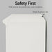 43 Inch Tall Bookcase, White 3-Tier Shelves Bookshelf Open Storage