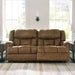 Boothbay Classic Faux Leather 2 Seat Power Reclining Sofa with USB Ports, Dark Brown