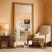 Large Wall Mirror 60''X30'', Antique Gold Mirrors for Wall Decor Dining Room, Elegant Decorative for Living Room, Entryway, Firepalce, Bathroom