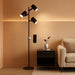 4000LM LED Tree Floor Lamp, 36W Super Bright Reading Lamp with Remote, Dimmable Tall Standing Light with 3 Rotatable Heads & 6 Color Temperatures, Modern Floor Lamps for Living Room Bedroom Office