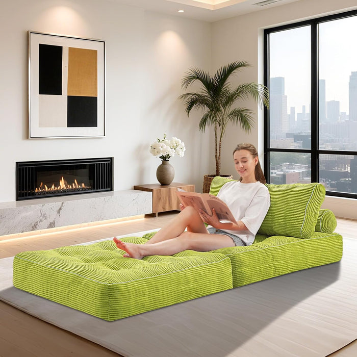 Emerald Convertible Sleeper Sofa Bed With Backrest