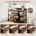 Rustic Brown FortyFourInch Lateral Filing Cabinet Lockable