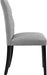 MO- Duchess Modern Tufted Button Upholstered Fabric Parsons, Dining Chair, Light Gray
