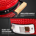 13IN Red Spherical Ceramic Charcoal Grill with Inner Liner, Portable BBQ Smoker for Outdoor Cooking, Camping, and Backyard Grilling