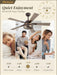 48" Farmhouse Ceiling Fans with Light & Remote, 6-Speed Caged