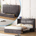 Gray Murphy Cabinet Bed Queen MultiFunctional Mattress