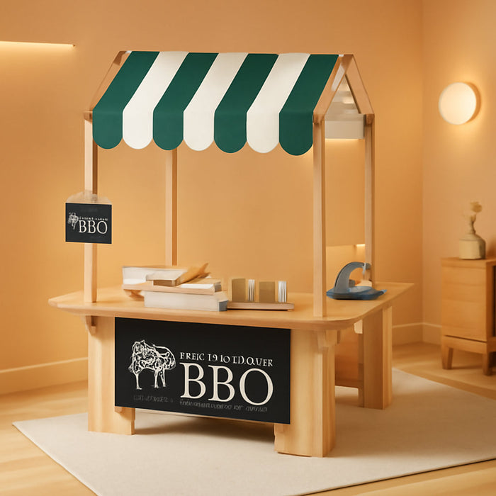 Kids Outdoor Playhouse, Mud Kitchen, BBQ Toys,Outdoor Playsets, Ideal Role Play Toy Gift for Toddlers and Kids Ages 3-8 (Yellow)