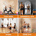79" X 32" Arched Rolling Home Gym Mirror with Wheels, 360° Swivel Body Mirror with HD Tempered Glass, Large Floor Mirror for Yoga Room, Dance Studio, Bedroom & Home Gym