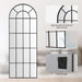 ElegantArched Windowpane 71x30 Full Length Mirror Black