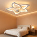 Low Profile Ceiling Fan with Lights,110V Modern Dimmable Flower Shape, Remote Control/App Control,Timing 6 Gear Speeds Fan Ceiling Lamp.
