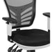 Black Mesh Executive Office Chair with Adjustable Arms
