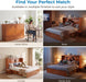 Cherry SixtyThreeInch Murphy Bed Cabinet With Mattress