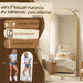 Arched Full Length Mirror, 56"X15" Gold Metal Frame Floor Mirror for Bedroom Living Room, Freestanding/Wall Mount/Leaning