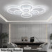 Dimmable LED Ring Ceiling Light Fixture UltraWhite